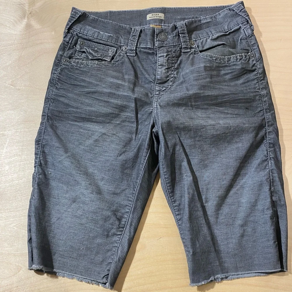 True Religion Ricky Relaxed Straight Corduroy Shorts Size 30 (LQ)